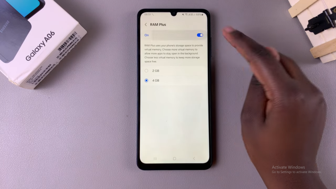 Disable RAM Plus On Samsung Galaxy A06
