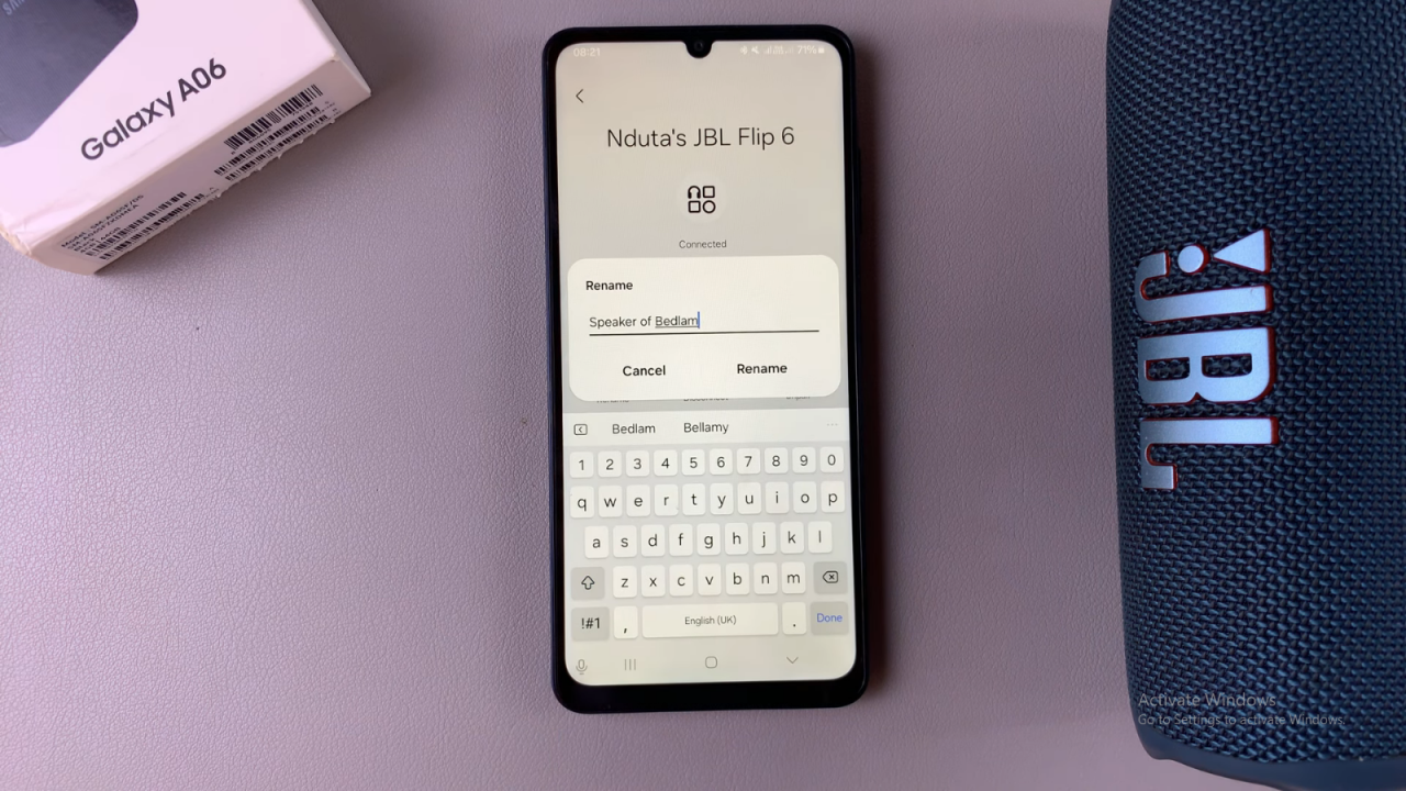 Rename Bluetooth Device On Samsung Galaxy A06