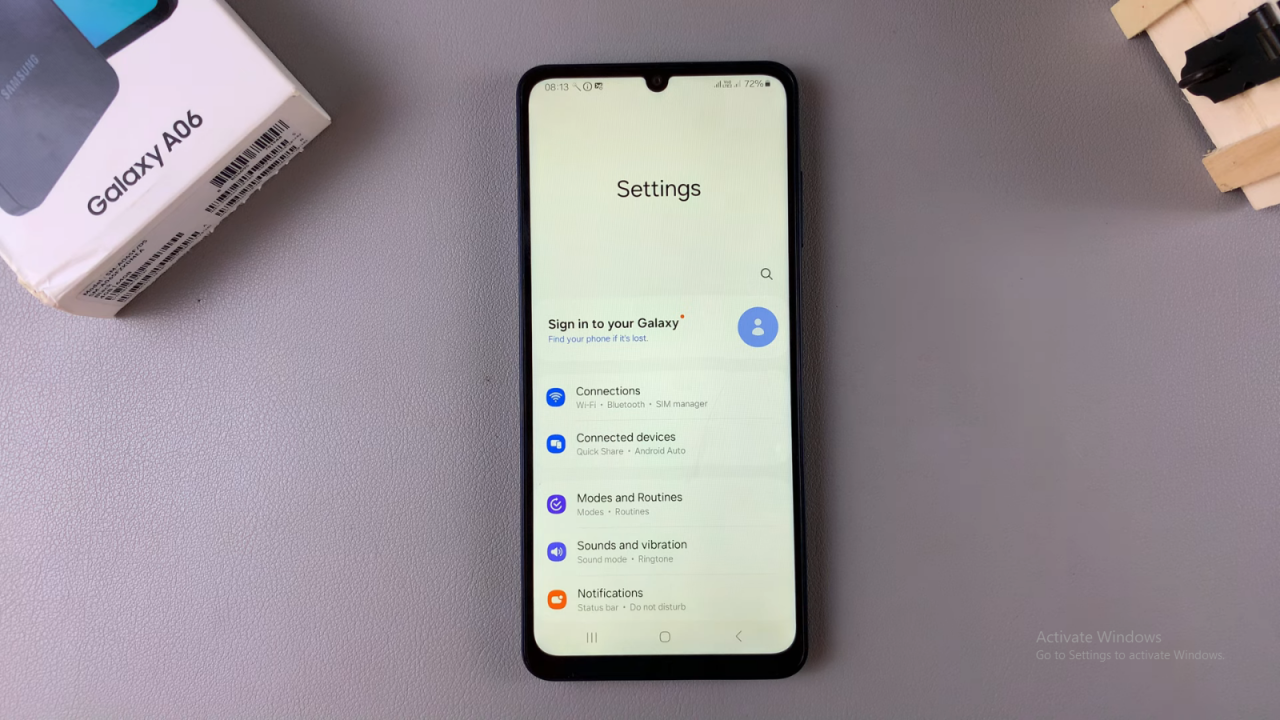 Register Face ID On Samsung Galaxy A06