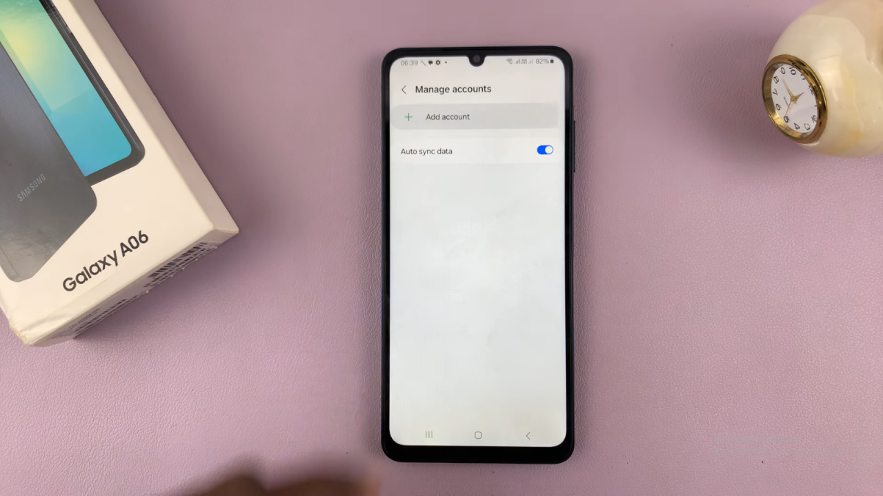 Add Google Account To Samsung Galaxy A06