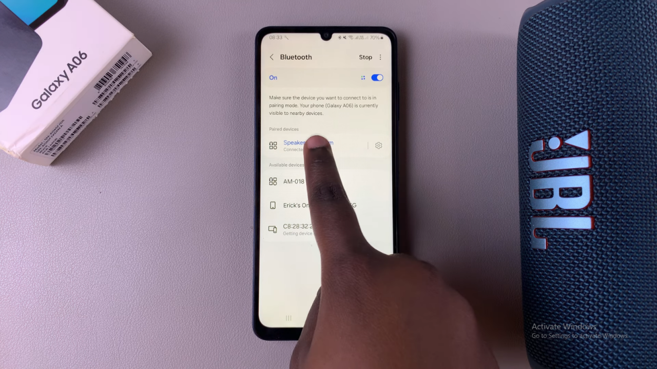  Disconnect & Unpair Bluetooth Speaker From Samsung Galaxy A06