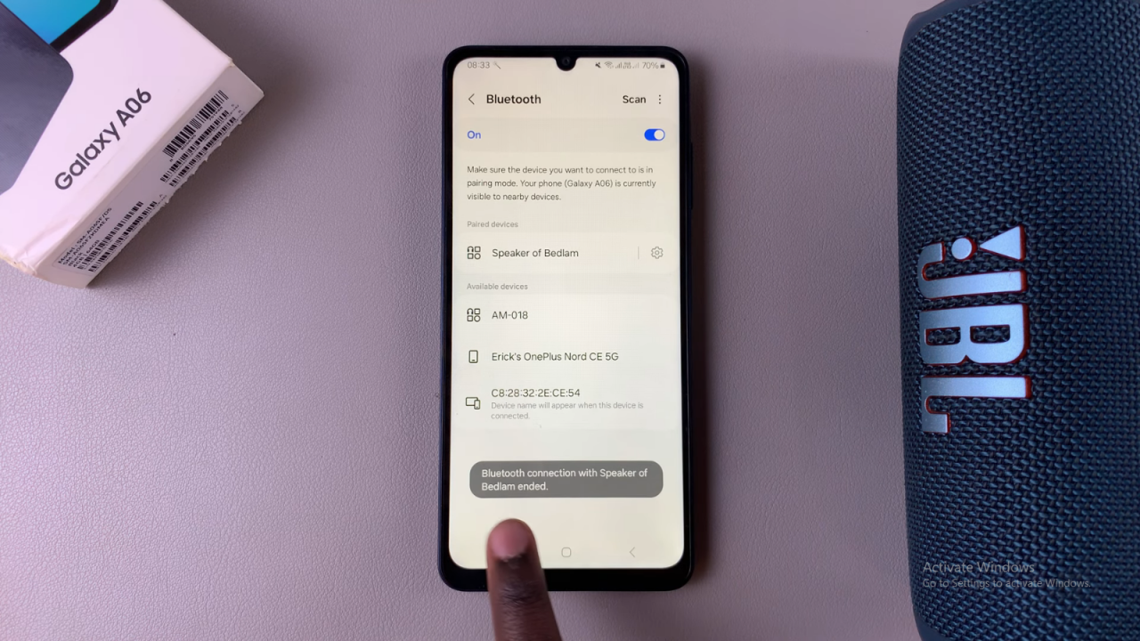  Disconnect & Unpair Bluetooth Speaker From Samsung Galaxy A06