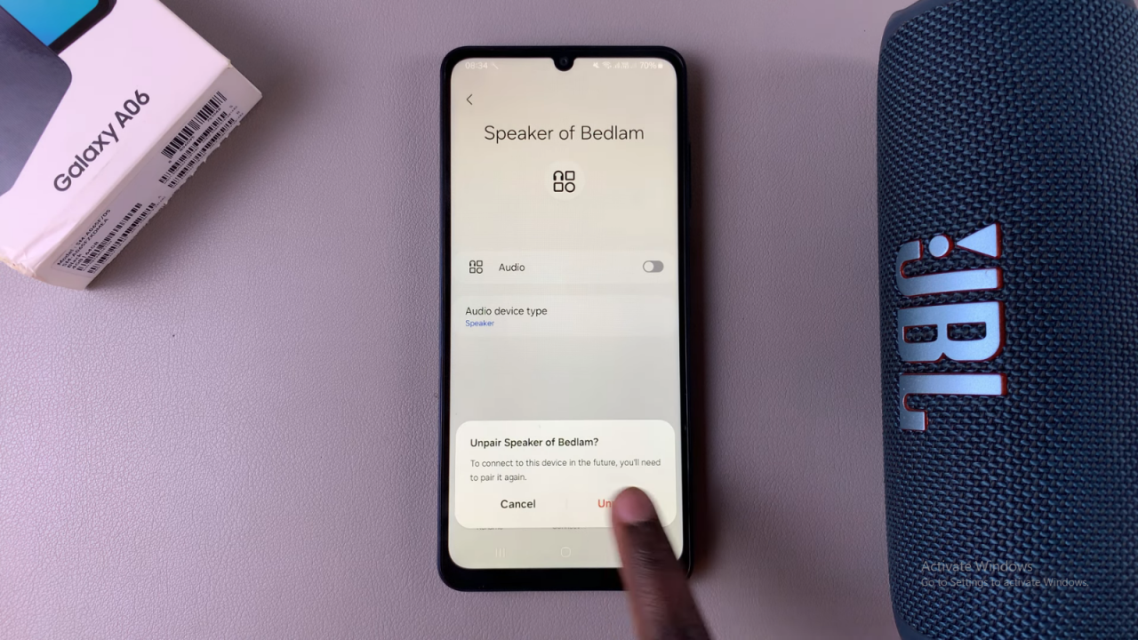  Disconnect & Unpair Bluetooth Speaker From Samsung Galaxy A06