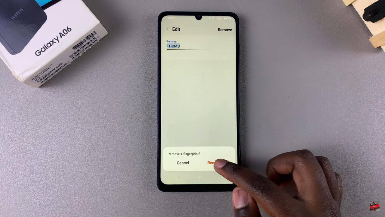 Delete Saved Fingerprint On Samsung Galaxy A06
