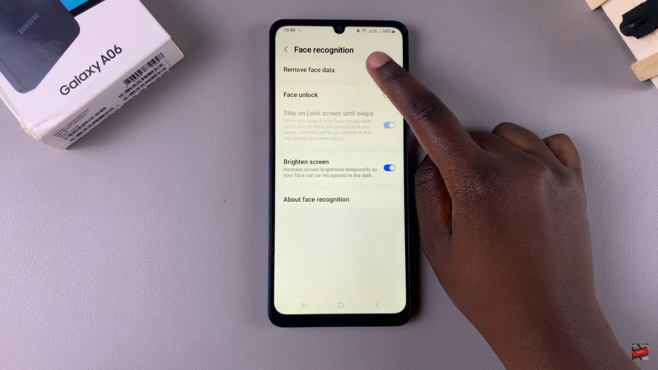  Delete Face Recognition Data From Samsung Galaxy A06