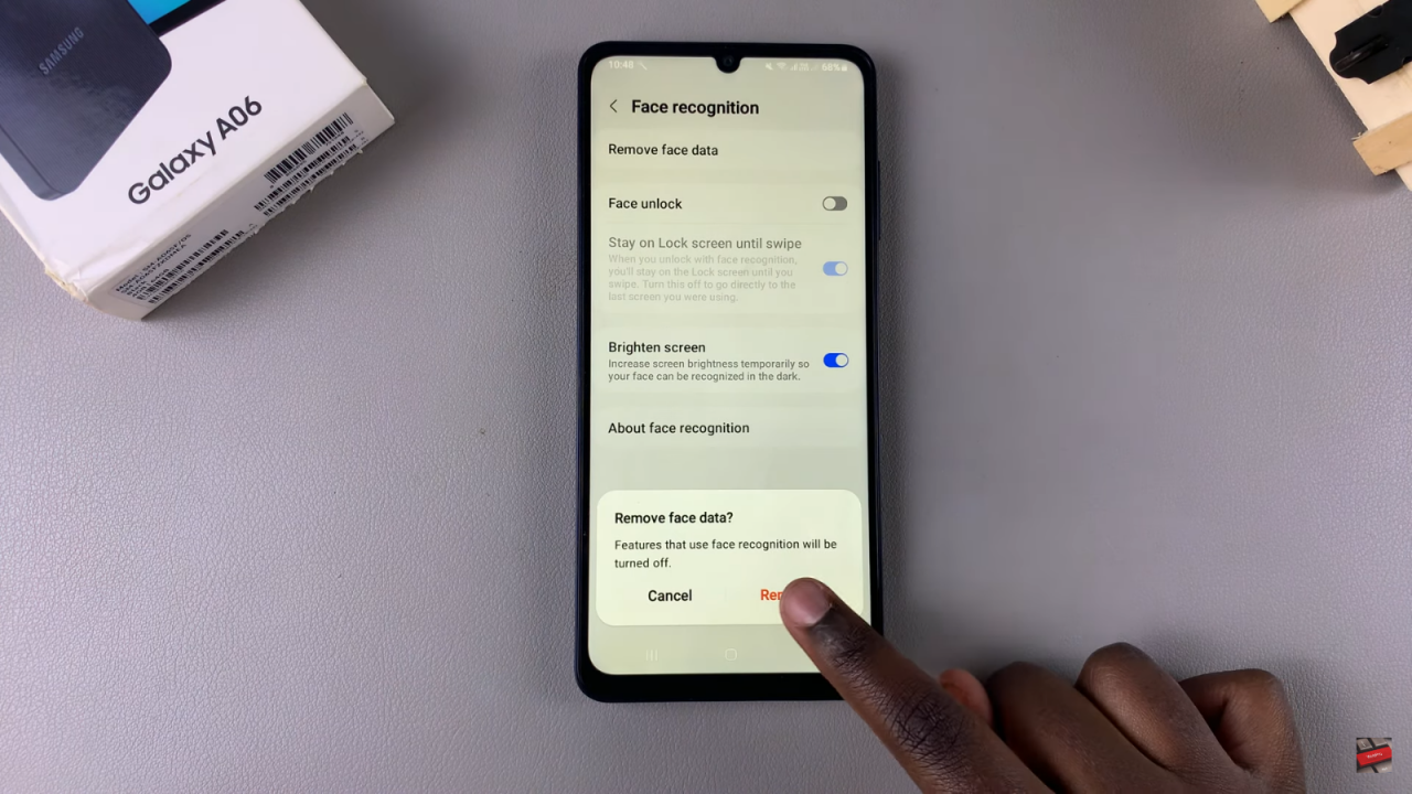 Delete Face Recognition Data From Samsung Galaxy A06