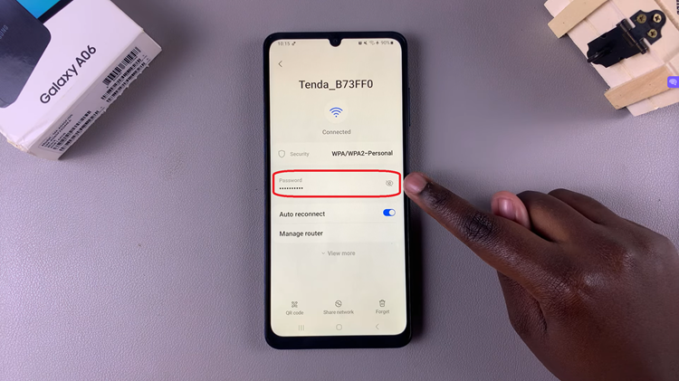 See Wi-Fi Password On Samsung Galaxy A06