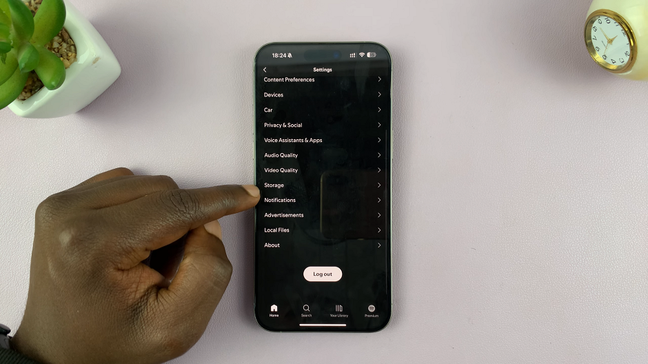 Spotify Storage On iPhone