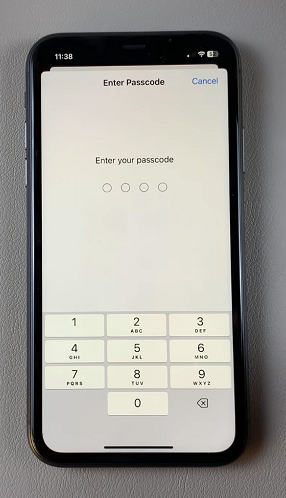 Enter Passcode On iPhone 11