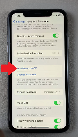 How To Turn Off Passcode On iPhone 11