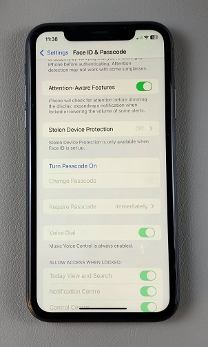 Disable Passcode On iPhone 11