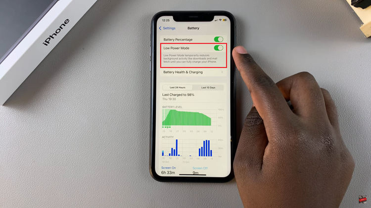 Cómo desactivar el modo de bajo consumo en iPhone 11